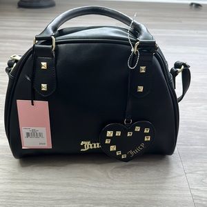 Juicy couture ALL OUT OF LOVE black satchel NEW